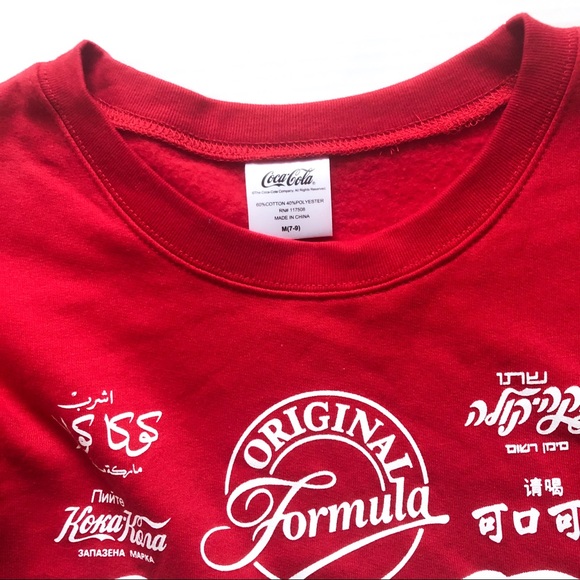 COCA COLA Junior Crewneck Sweatshirt NWOT - Picture 3 of 6